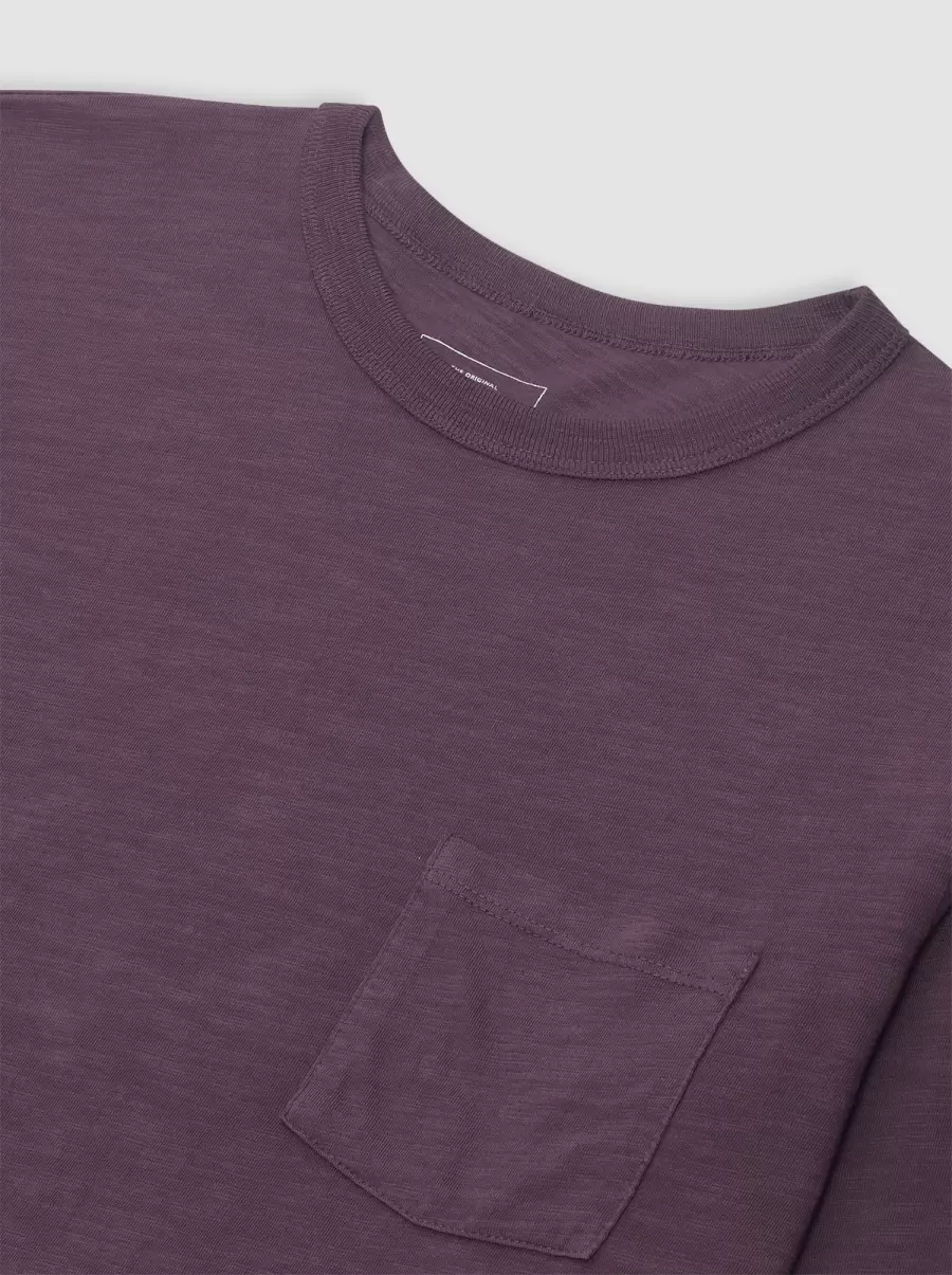 Perfect Garment Dye Beatnik Long-Sleeve T-Shirt - Merlot T-Shirts & Graphic Tees Merlot Ben Sherman Men - 1