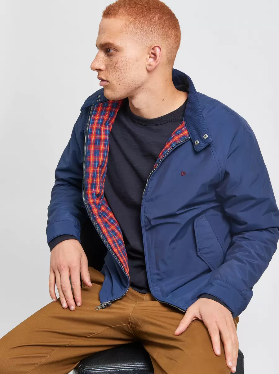 The Original Quilted Harrington Jacket - Navy Blazer Navy Blazer Ben Sherman Men Harrington Jackets Robust