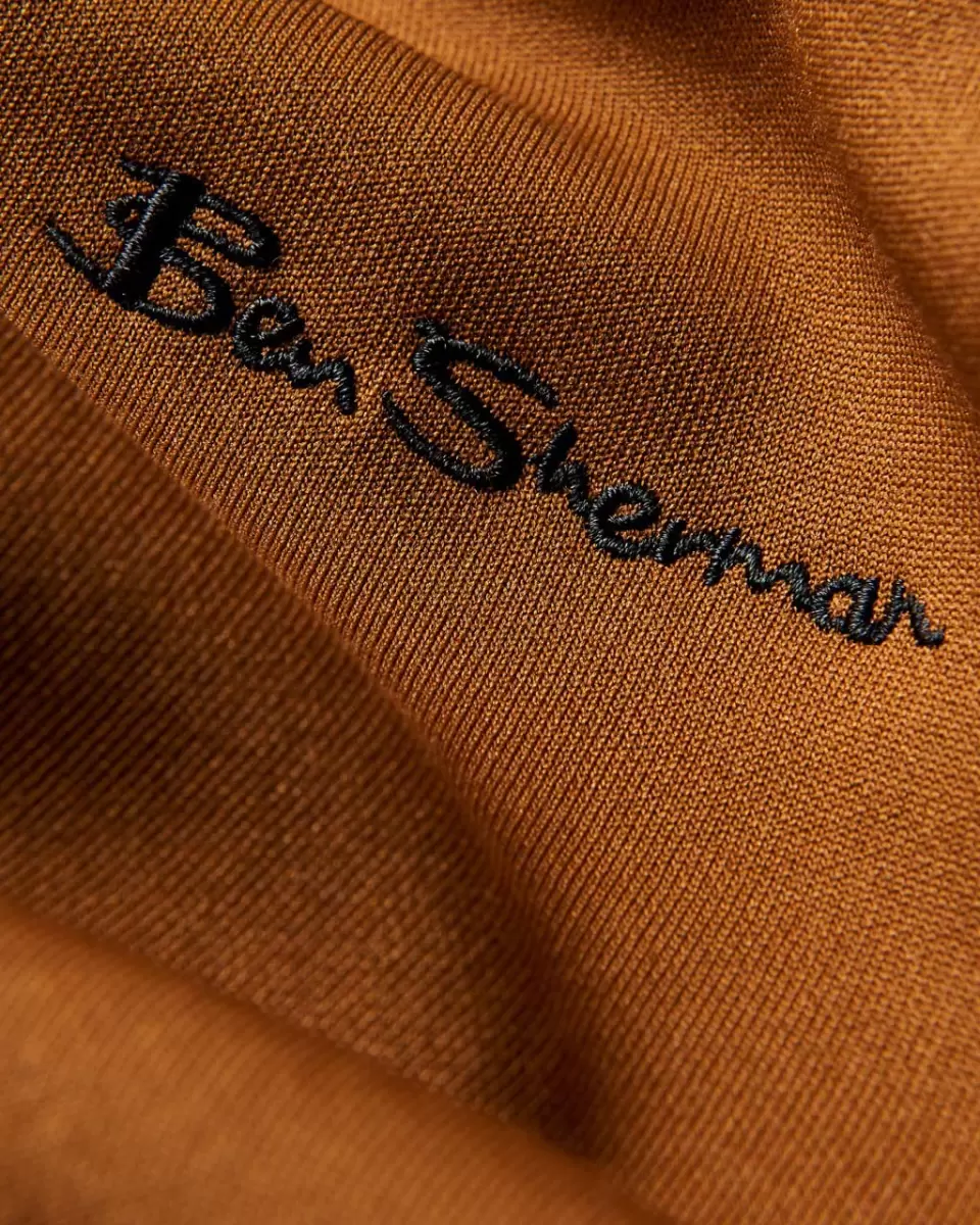 Men Ginger Jackets & Outerwear Embody Ben Sherman Signature House Taped Track Jacket - Ginger - 5