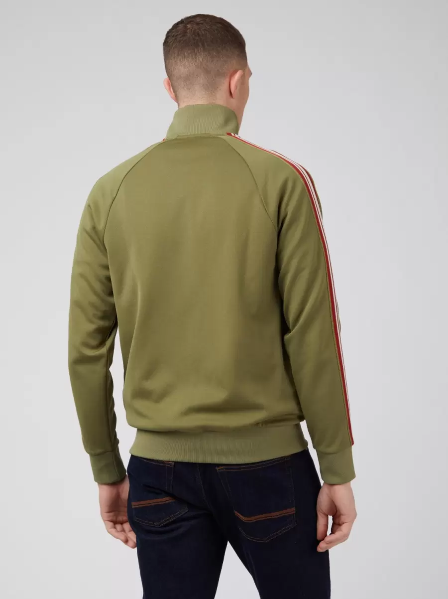 Jackets & Outerwear Ben Sherman Men Signature Zip-Through Track Jacket - Loden Loden Affordable - 3