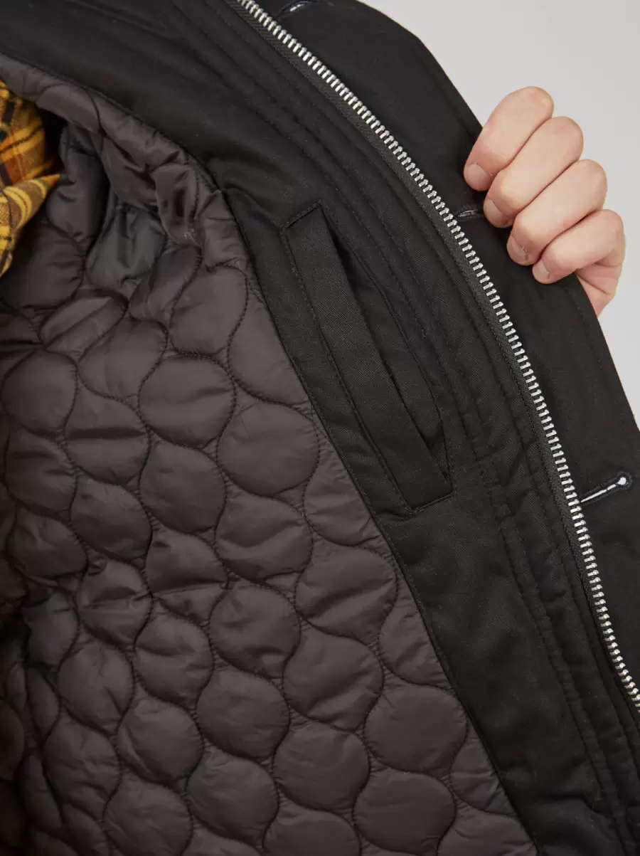 Jackets & Outerwear Men Water Resistant Smart Parka - Black Black Ben Sherman Order - 6