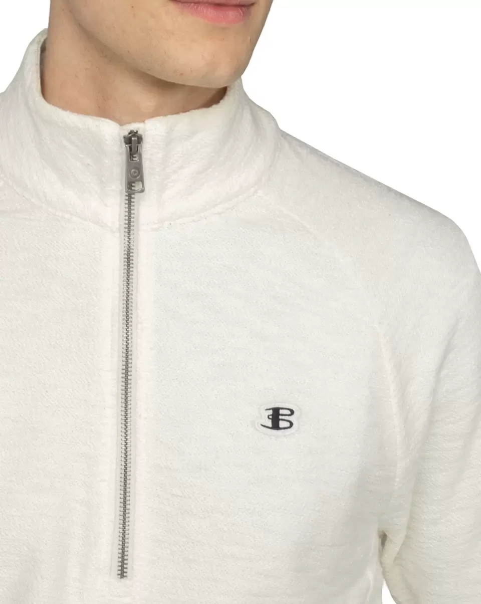 Sweatshirts & Hoodies Men Value B By Ben Sherman Loopback Jersey Sweatshirt - Ivory Ivory - 2