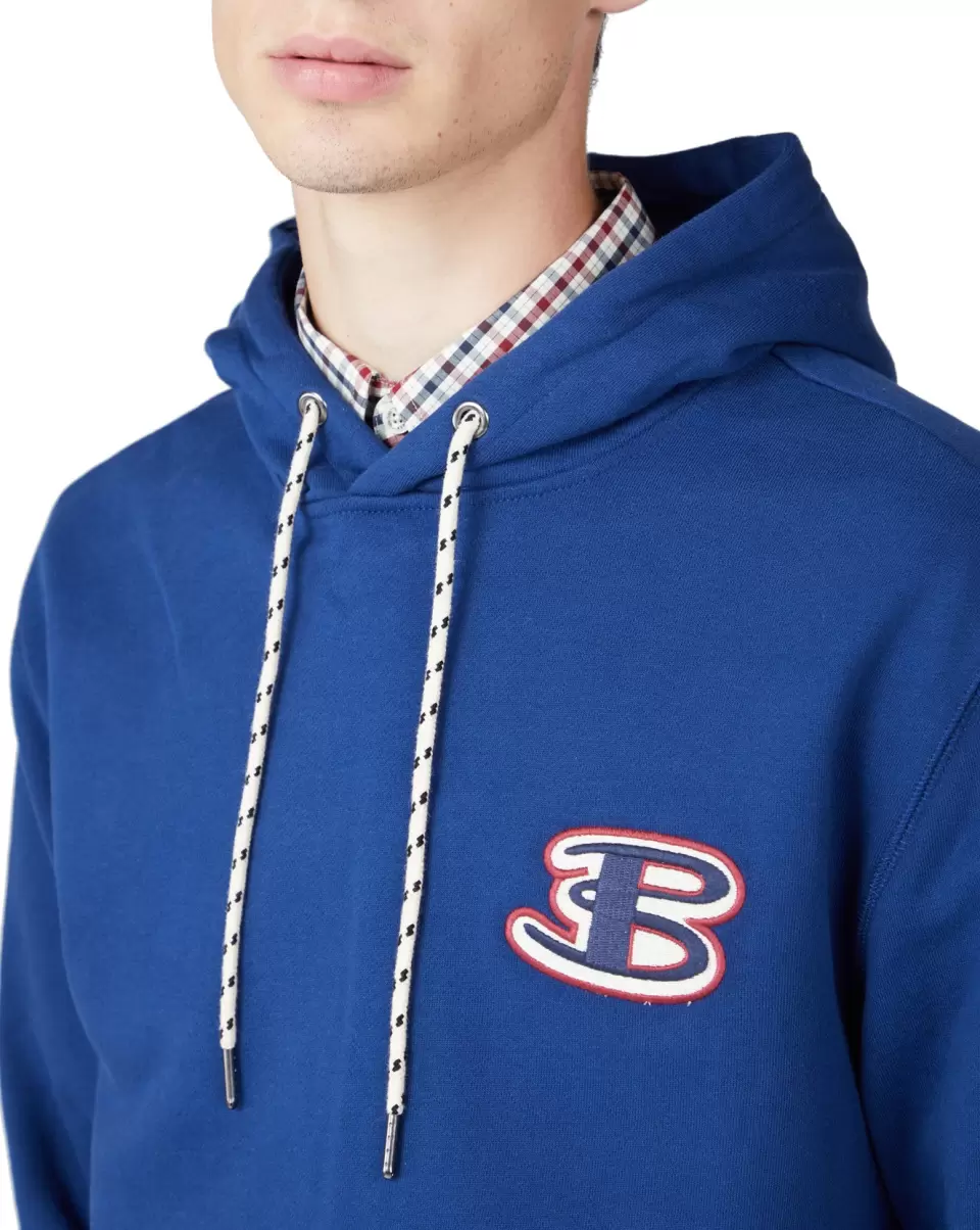 B By Ben Sherman Logo Hoodie - Ink Sweatshirts & Hoodies Discount Extravaganza Men Ink - 2