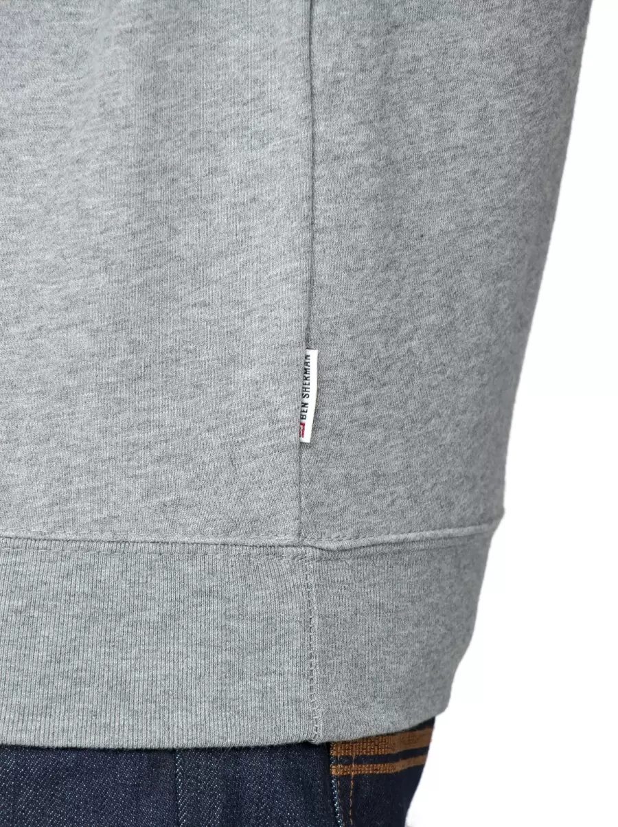 Grey Men Sweatshirts & Hoodies Applique Target Sweatshirt - Grey Ben Sherman Popular - 2
