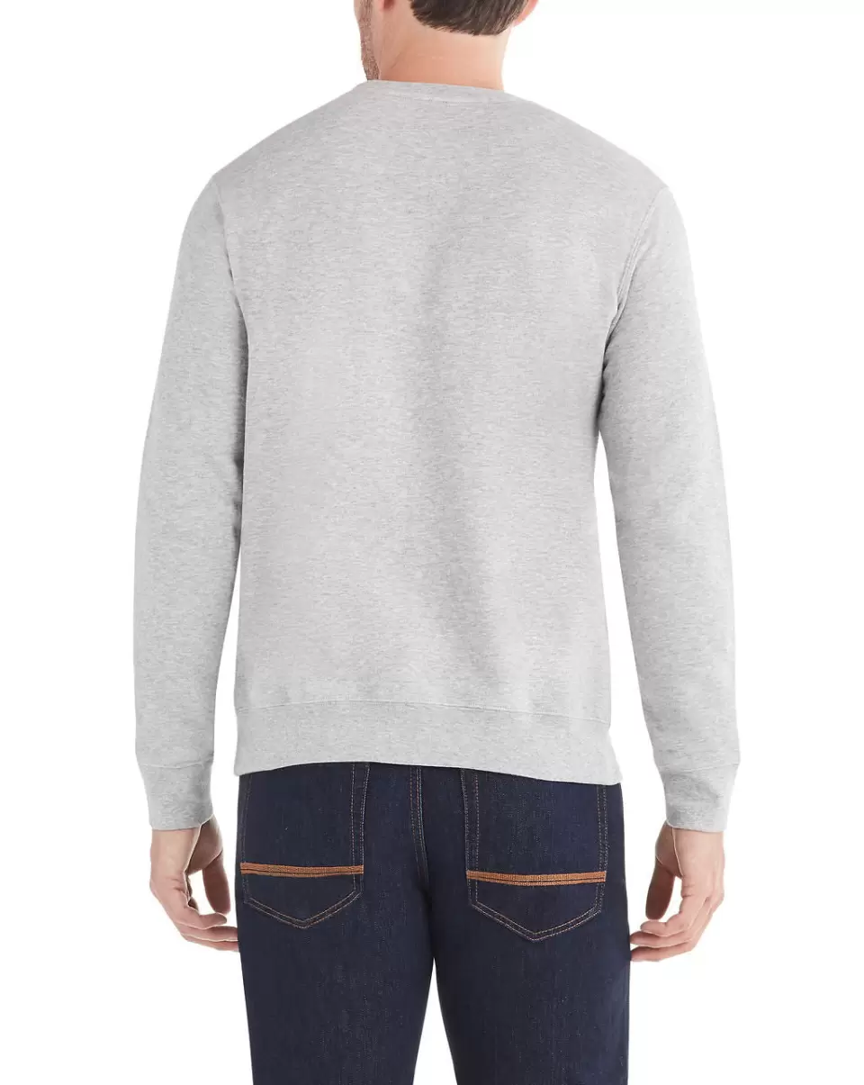 Exclusive Light Grey Sweatshirts & Hoodies Color Block Logo Crew Sweatshirt - Light Grey Ben Sherman Men - 1