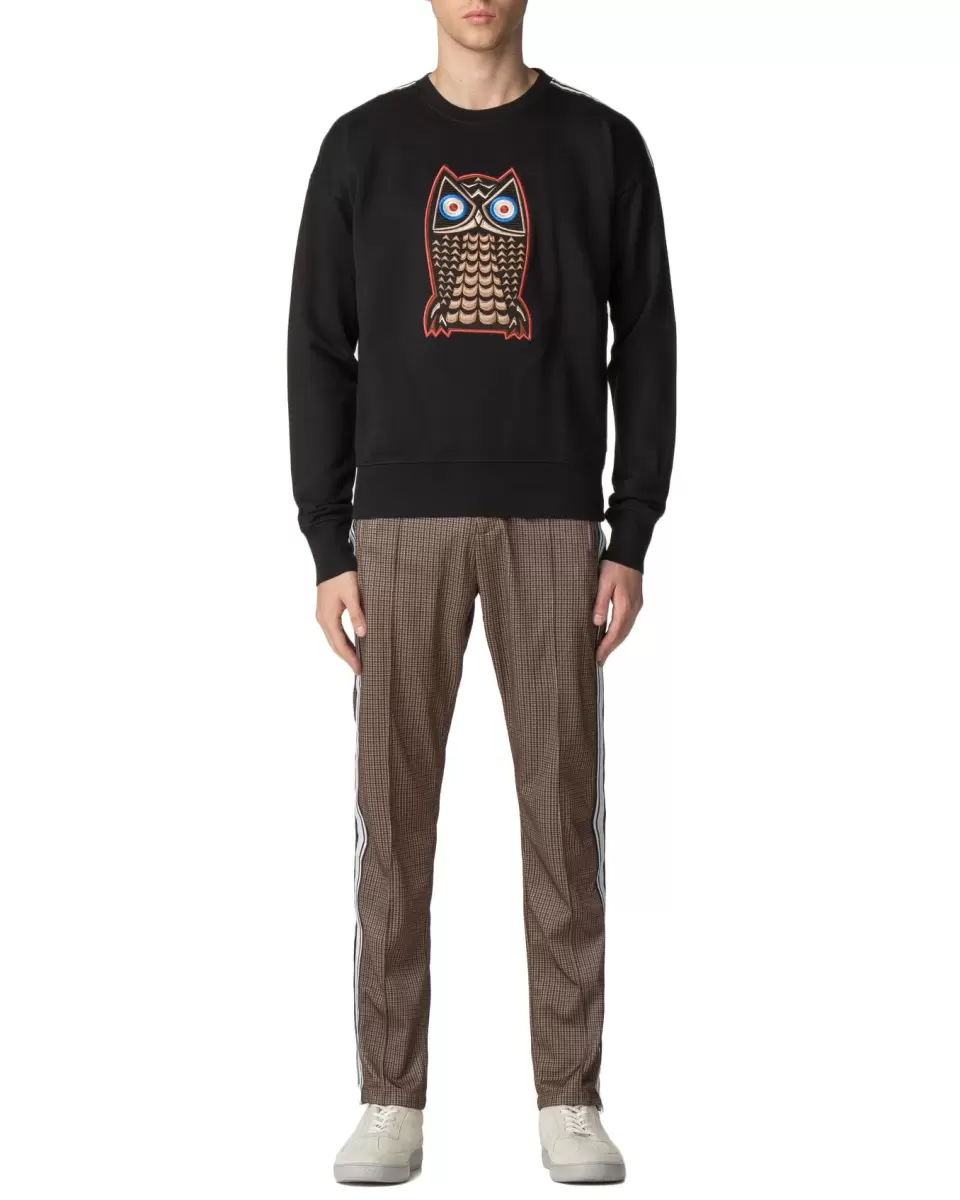 Men Sweatshirts & Hoodies Night Owl Sweatshirt - Black Timeless Black Ben Sherman - 1