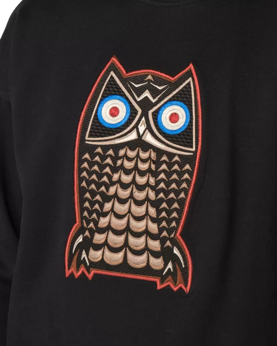 Men Sweatshirts & Hoodies Night Owl Sweatshirt - Black Timeless Black Ben Sherman - 2