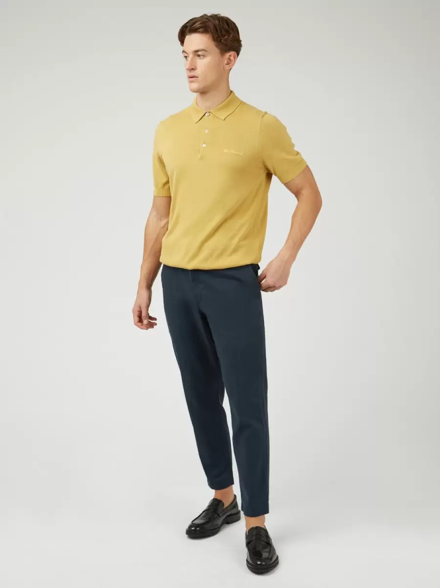 Signature Slim Taper Linen Trousers - Midnight Midnight Pants & Chinos State-Of-The-Art Men Ben Sherman - 1