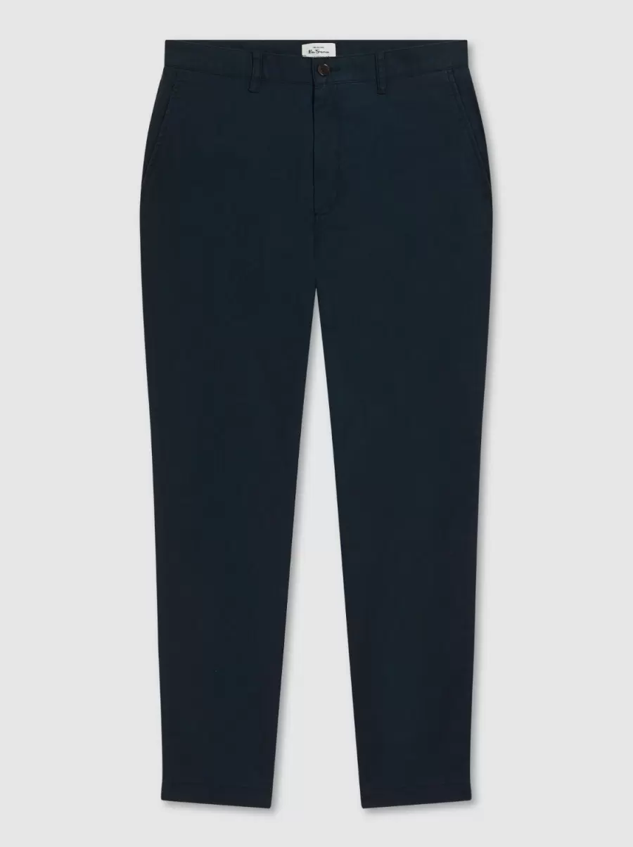 Signature Slim Taper Linen Trousers - Midnight Midnight Pants & Chinos State-Of-The-Art Men Ben Sherman - 5