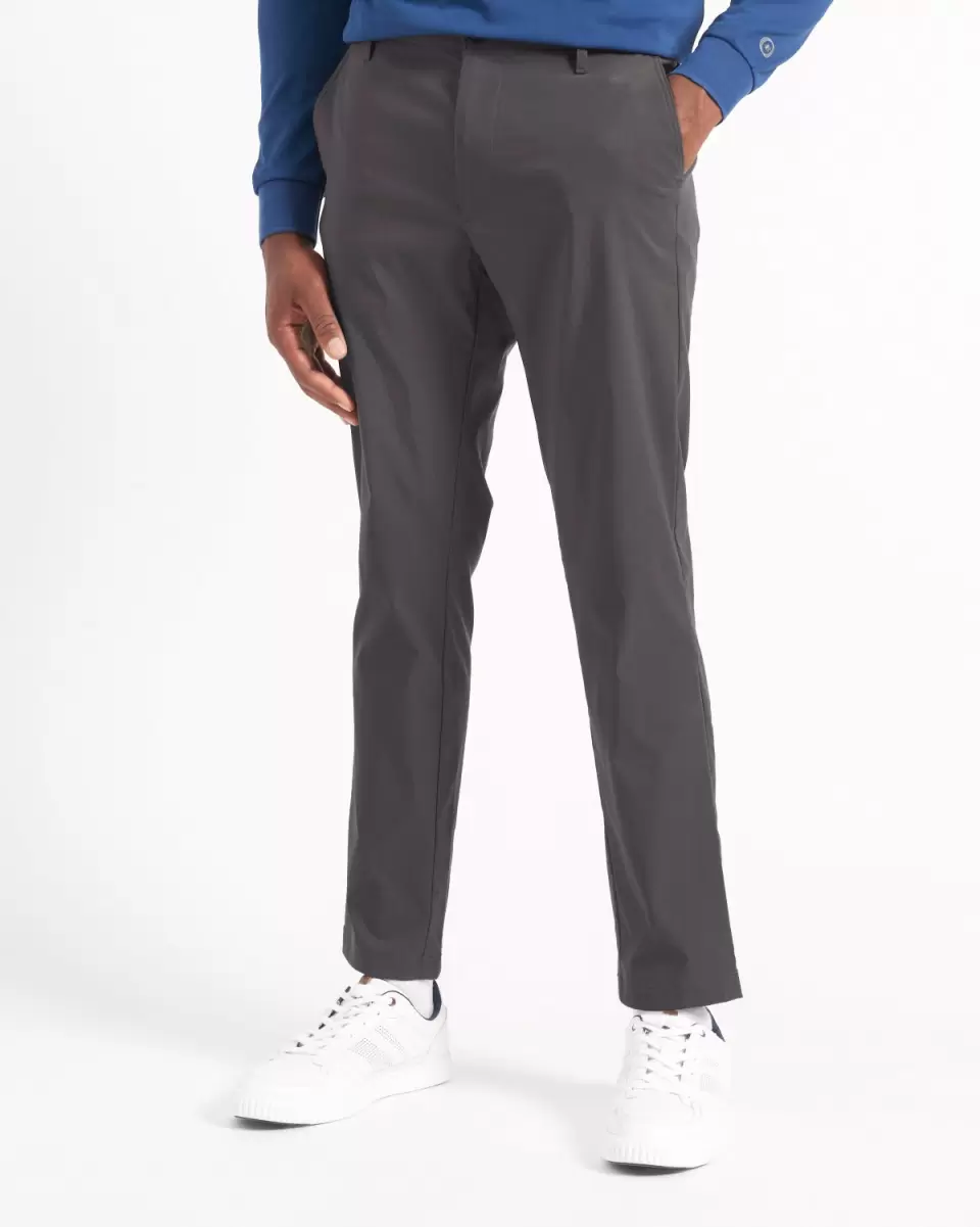 Practical Men Slate Grey Ben Sherman Pants & Chinos 24/7 Motion Stretch Slim Chino - Slate Grey