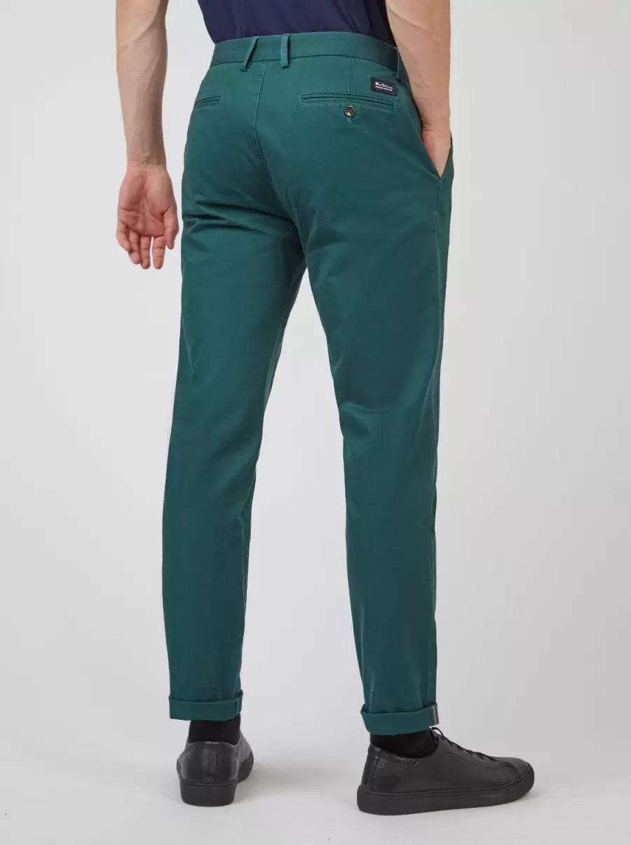 Ocean Green Pants & Chinos Ben Sherman Store Signature Slim Stretch Chino Pant - Ocean Green Men - 2