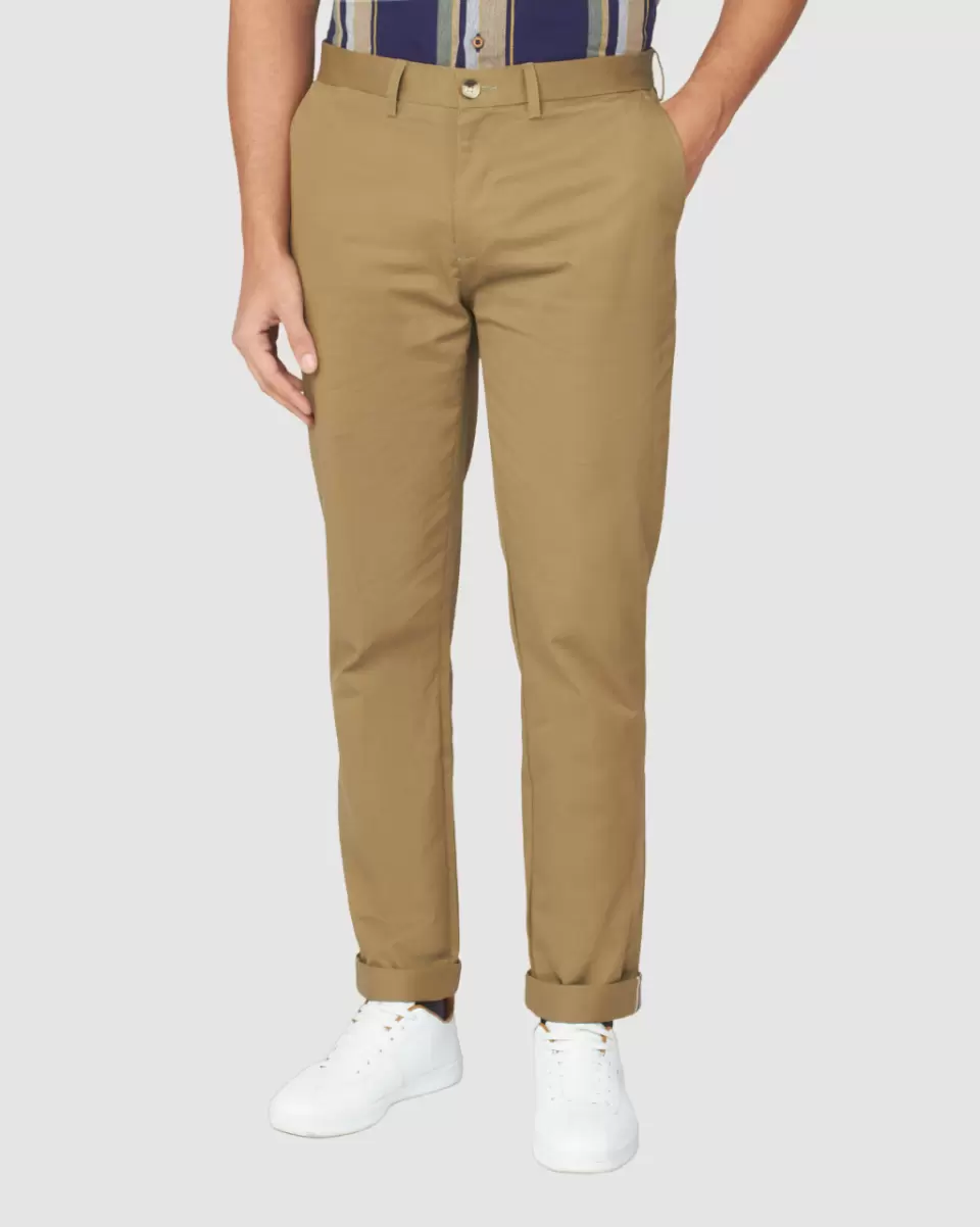 Fashionable Men Olive|Default Title|Ocean Green Signature Slim Stretch Chino Pant - Olive Ben Sherman Pants & Chinos