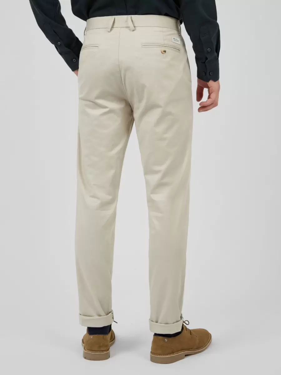 Putty|Default Title Men Ben Sherman Pants & Chinos Sale Signature Skinny Stretch Chino Pant - Putty - 2