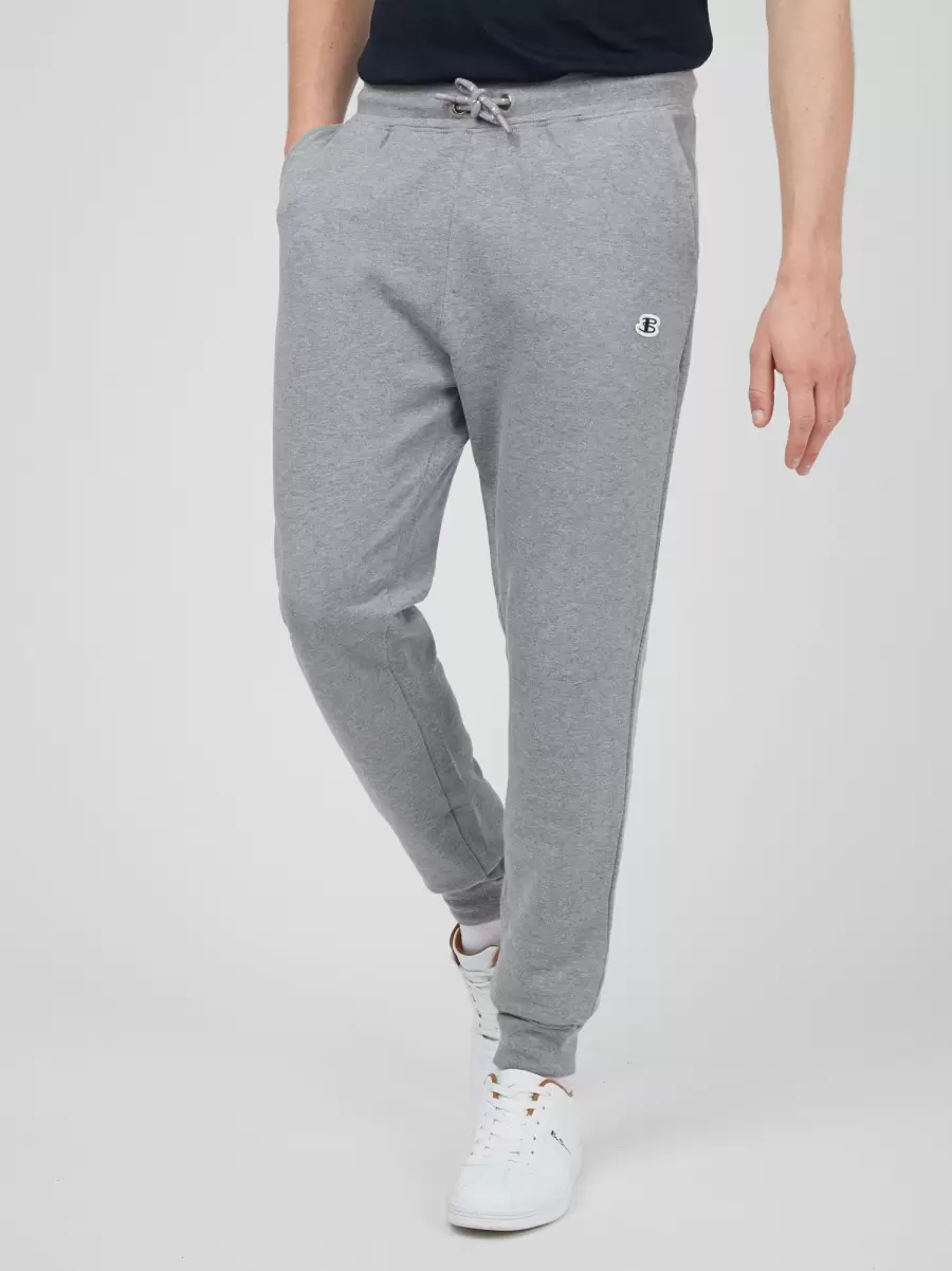 Men Tailor-Made Steel|Marine Joggers & Track Pants B By Ben Sherman Drawcord Jogger Pant - Steel