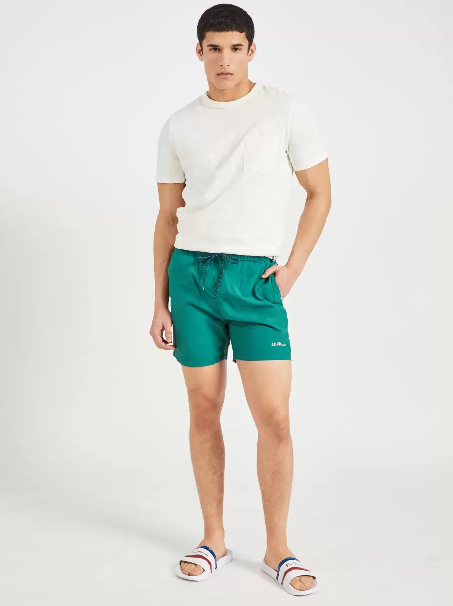 Posy Green Men Elegant Shorts Ben Sherman South Beach Swim Shorts - Posy Green - 3