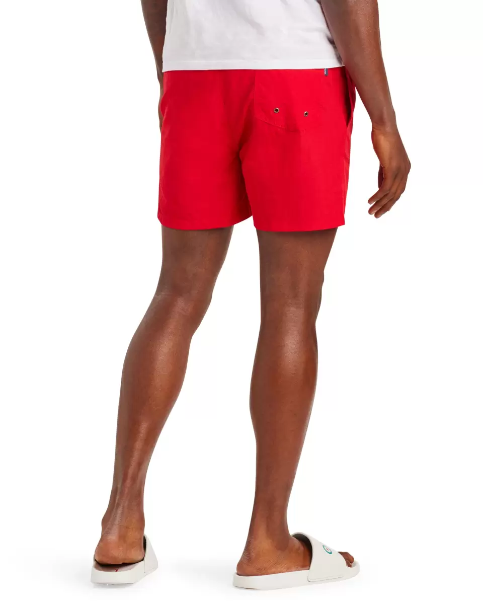 Ben Sherman Men's South Beach Swim Short - Red Men Red Shorts Affordable - 1