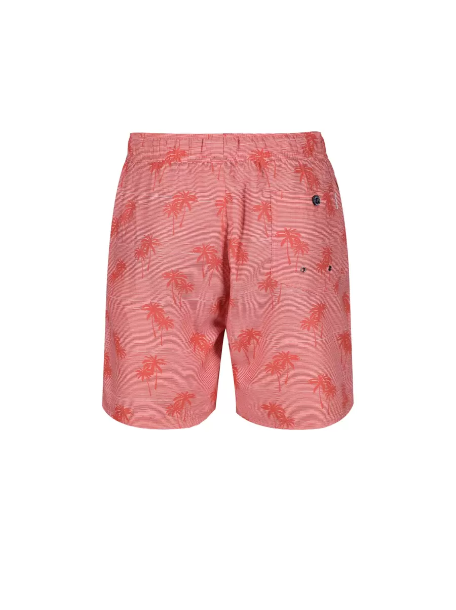 Men's Unawatuna Tropical Print Swim Short - Coral Shorts Coral Buy Ben Sherman Men - 4