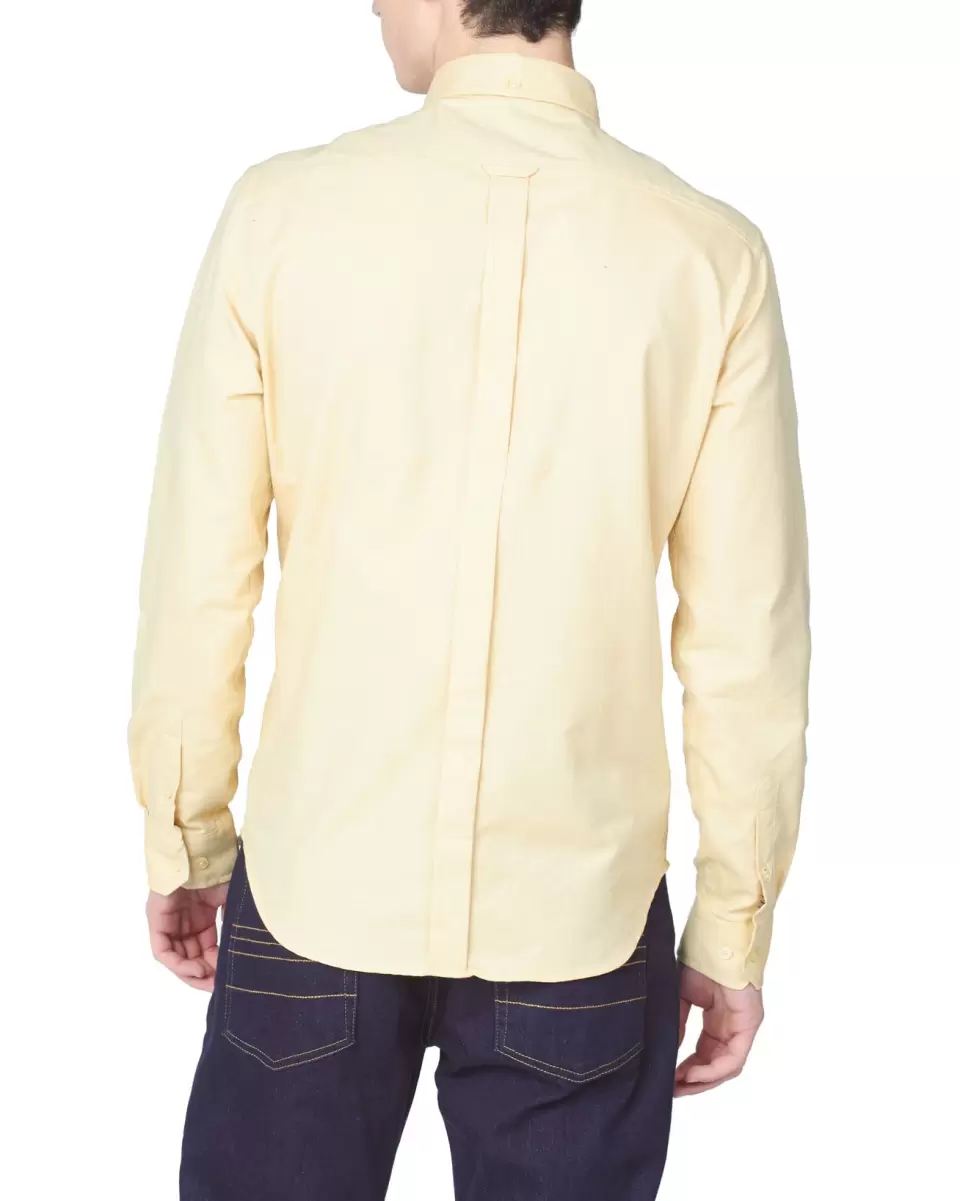 Intuitive Long Sleeve Shirts Long-Sleeve Signature Oxford Shirt - Pale Yellow Pale Yellow Men Ben Sherman - 2
