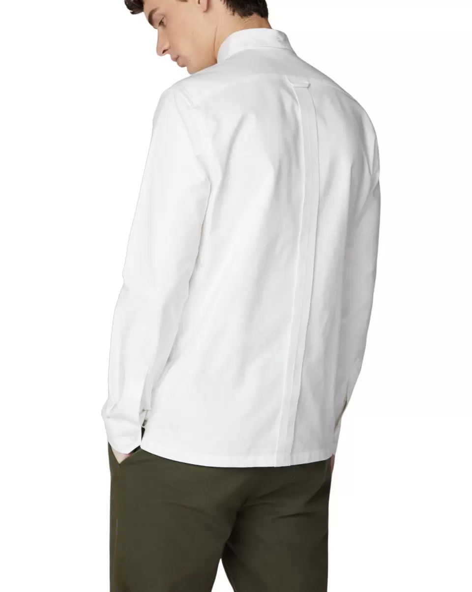 Long-Sleeve Archive Benny Shirt - White Ben Sherman White Men Buy Long Sleeve Shirts - 1