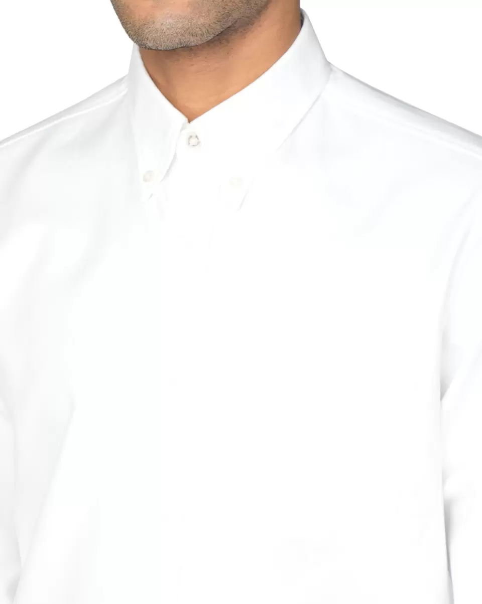 Long-Sleeve Archive Benny Shirt - White Ben Sherman Long Sleeve Shirts Men White Sturdy - 1