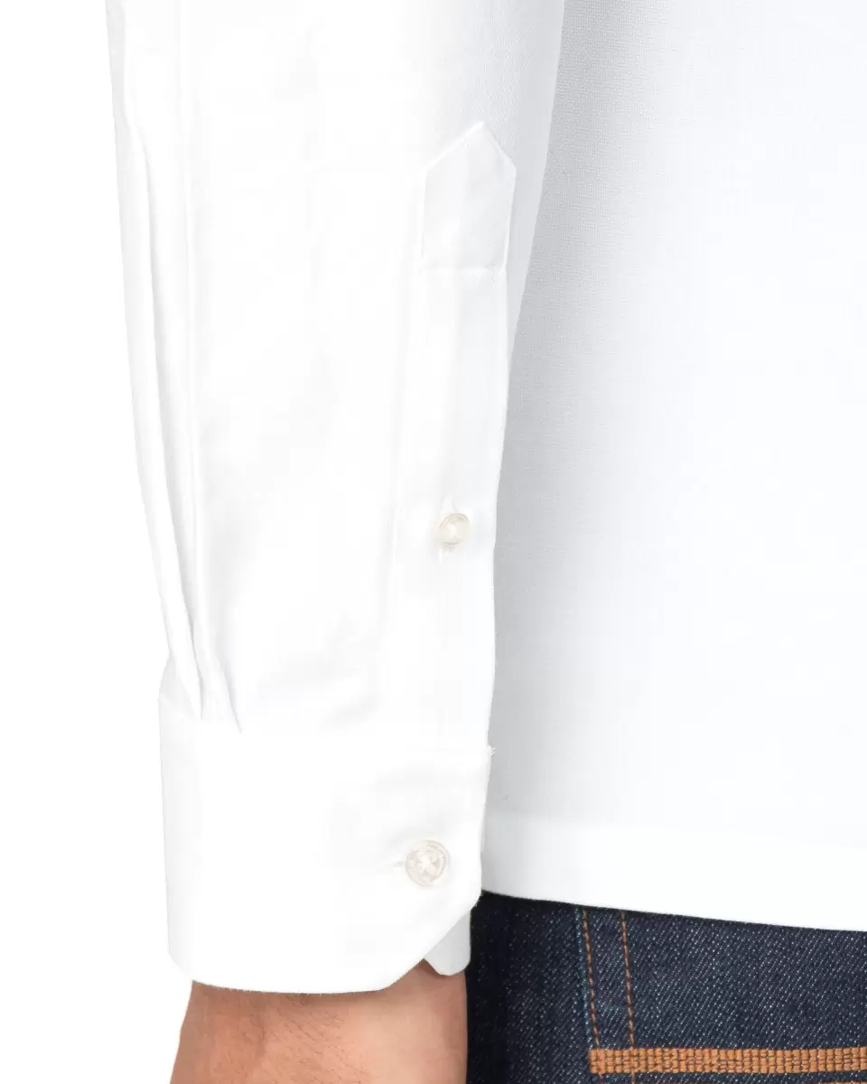 Long-Sleeve Archive Benny Shirt - White Ben Sherman Long Sleeve Shirts Men White Sturdy - 3