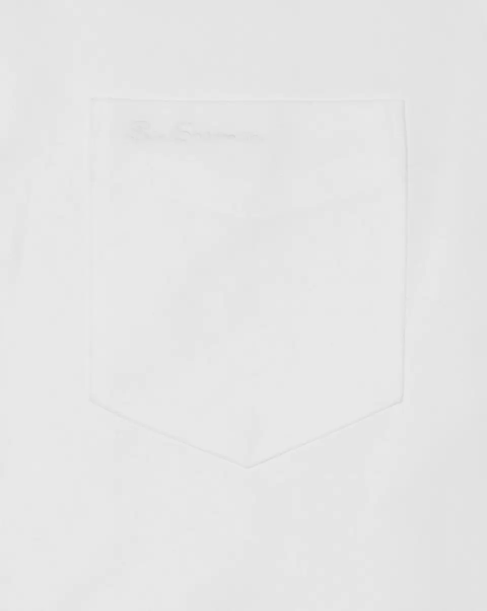 Long-Sleeve Archive Benny Shirt - White Ben Sherman Long Sleeve Shirts Men White Sturdy - 6