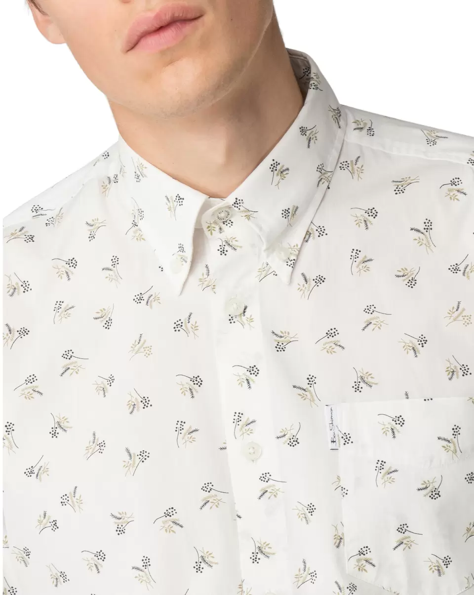 Long-Sleeved Archive Casino Shirt - Off-White Off-White Long Sleeve Shirts Secure Men Ben Sherman - 3