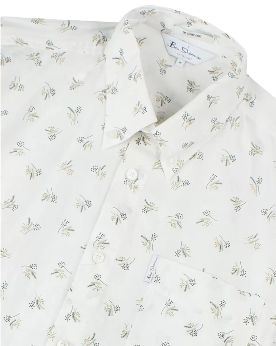 Long-Sleeved Archive Casino Shirt - Off-White Off-White Long Sleeve Shirts Secure Men Ben Sherman - 5