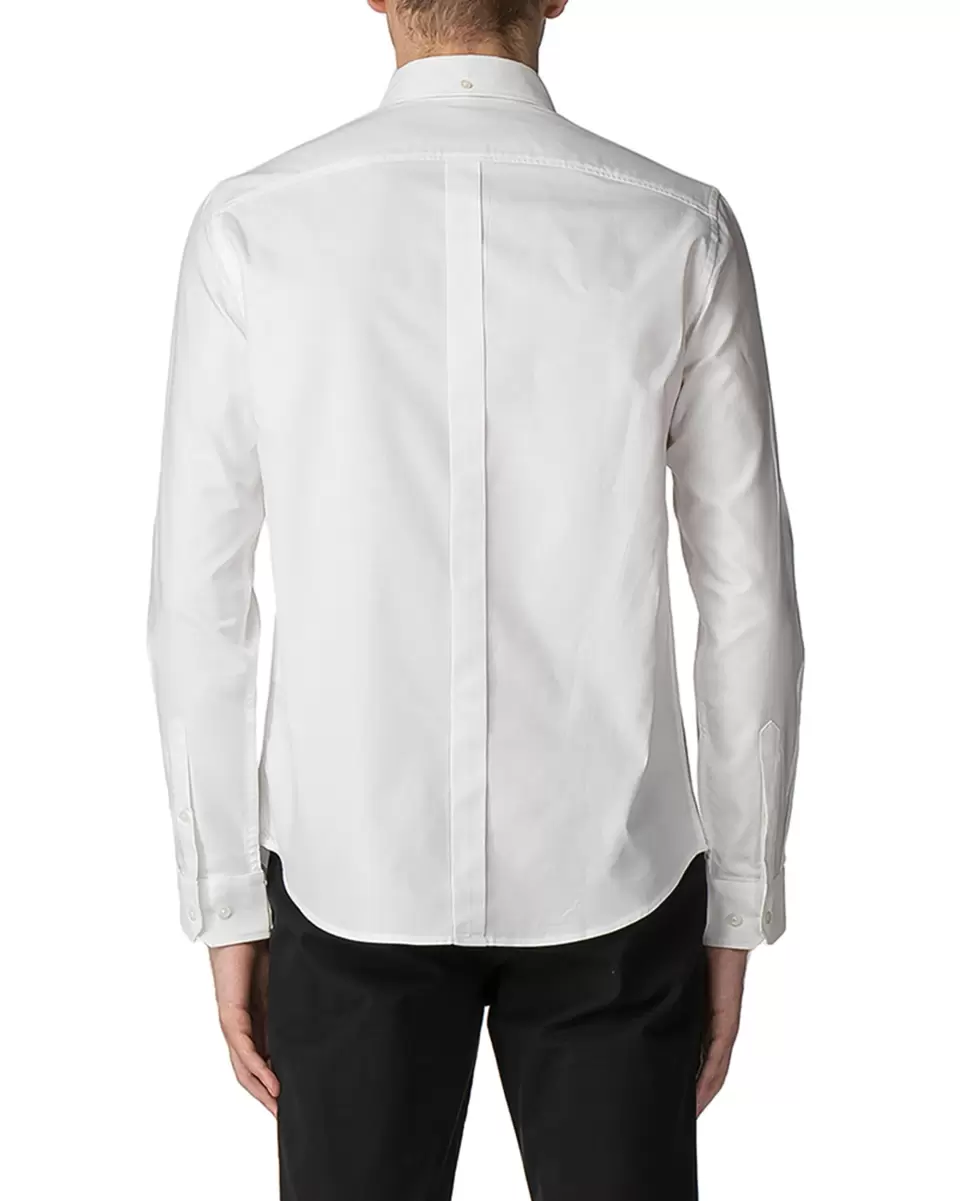 Men White Long Sleeve Shirts Exclusive Offer Ben Sherman X House Of Holland Oxford Shirt - White - 1