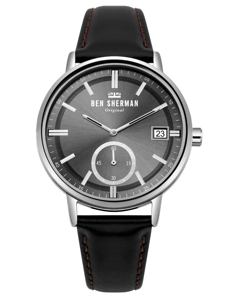 Black/Black/Silver Men Men's Portobello Professional Watch - Black/Black/Silver Watches Ben Sherman Review