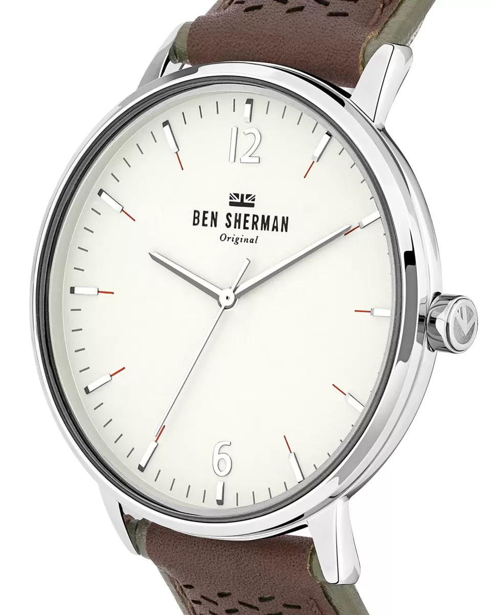Ben Sherman Men Men's Portobello Social Watch - Brown/Grey/Silver Compact Brown/Grey/Silver Watches - 1