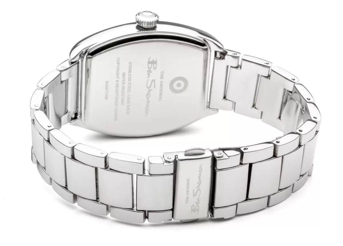 Men's Stainless Steel Bracelet Watch, 38Mm - Silver/Navy/Silver Silver/Navy/Silver Ben Sherman Watches Men Exceptional - 2