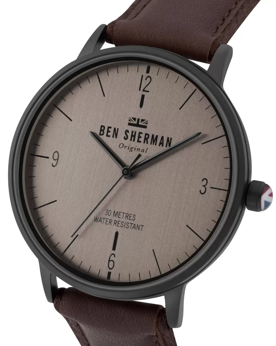 Flash Sale Ben Sherman Watches Men Men's Portobello Dandy Watch - Brown/Mink/Black Brown/Mink/Black - 1