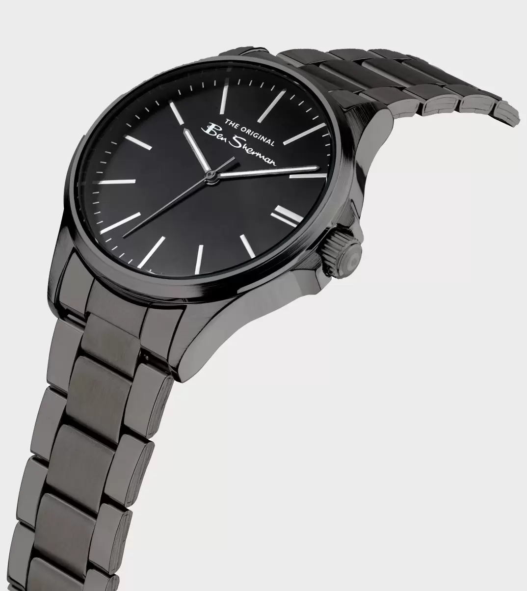 Men's Stainless Steel Bracelet Watch, 41Mm - Black/Black/Black Black/Black/Black Ben Sherman Watches Bold Men - 1