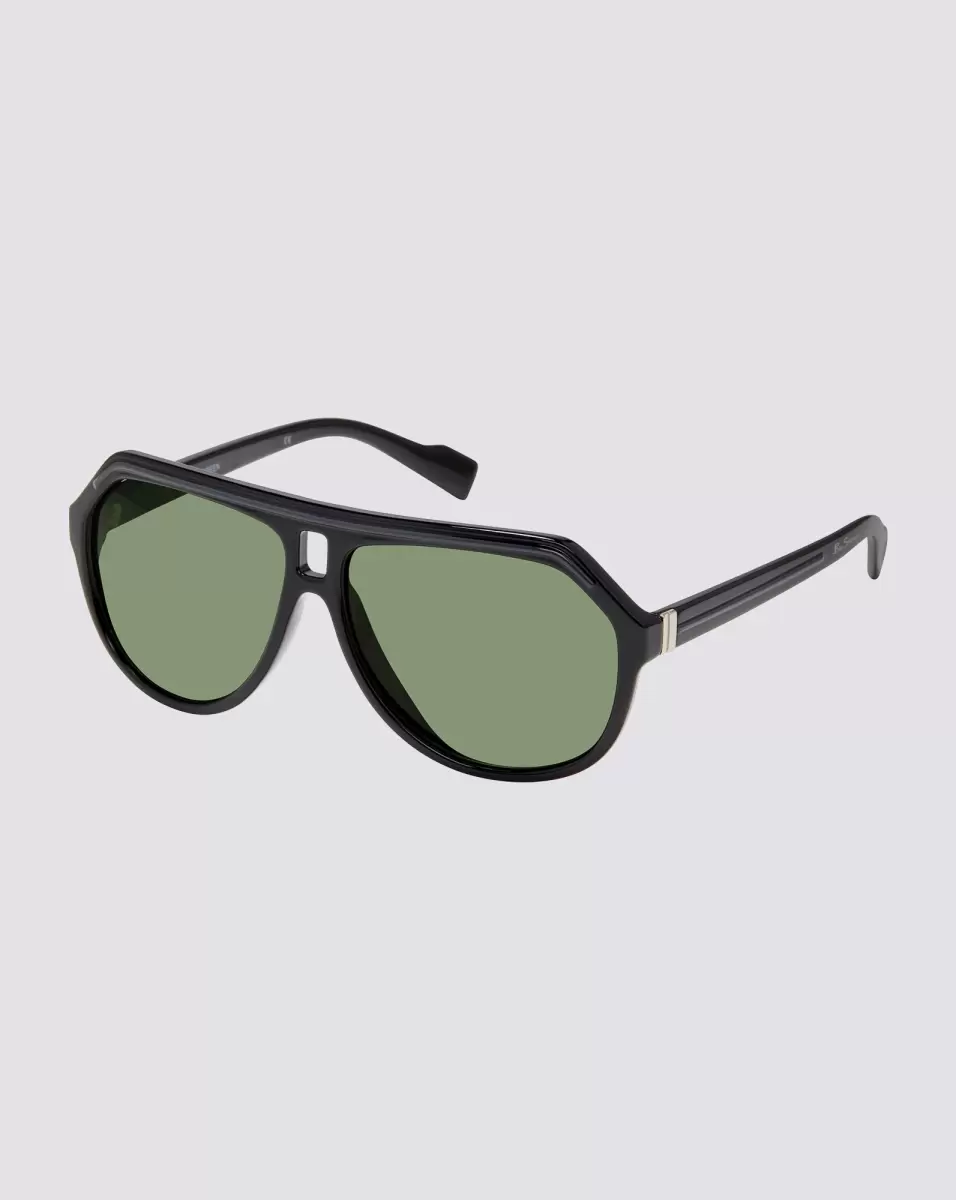 Ben Sherman Black Ben Polarized Eco-Green Sunglasses - Black Sunglasses Seamless Men