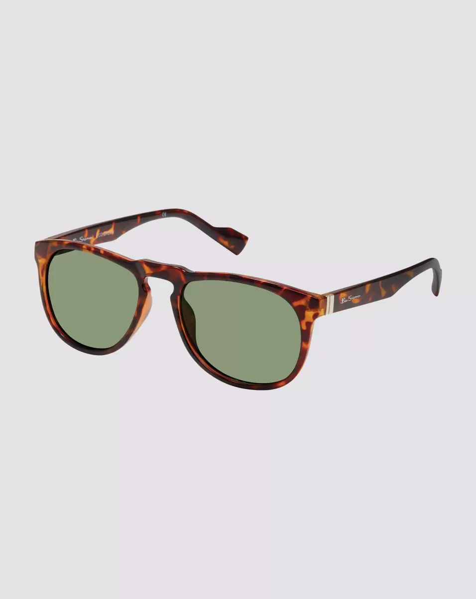 Tortoise Sunglasses Charles Polarized Eco-Green Sunglasses - Tortoise Ben Sherman Men Style