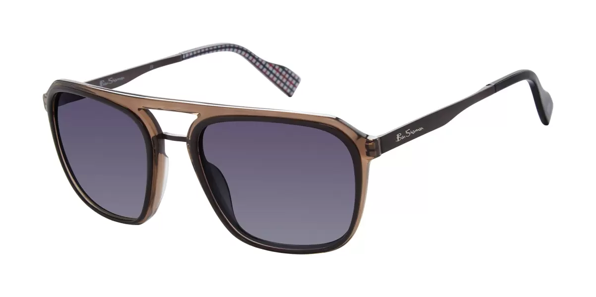 Black Ben Sherman Luxury Sunglasses Coleman Polarized Gradient Eco Sunglasses - Black Men - 1