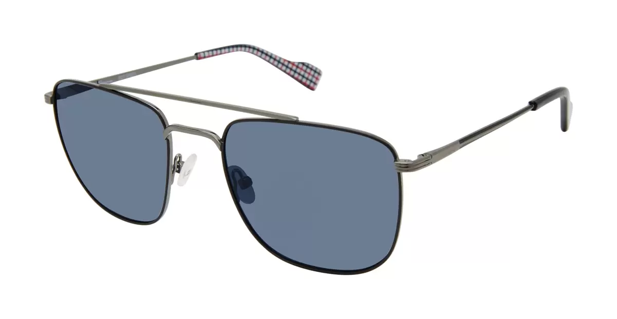 Sunglasses Grey Barking Polarized Aviator Square Eco Sunglasses - Grey Innovative Ben Sherman Men - 1