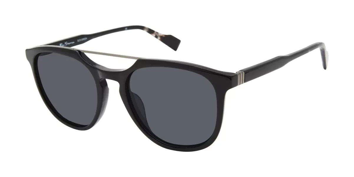 Ben Sherman Queensway Polarized Eco Sunglasses - Black Men Sunglasses Fire Sale Black - 1
