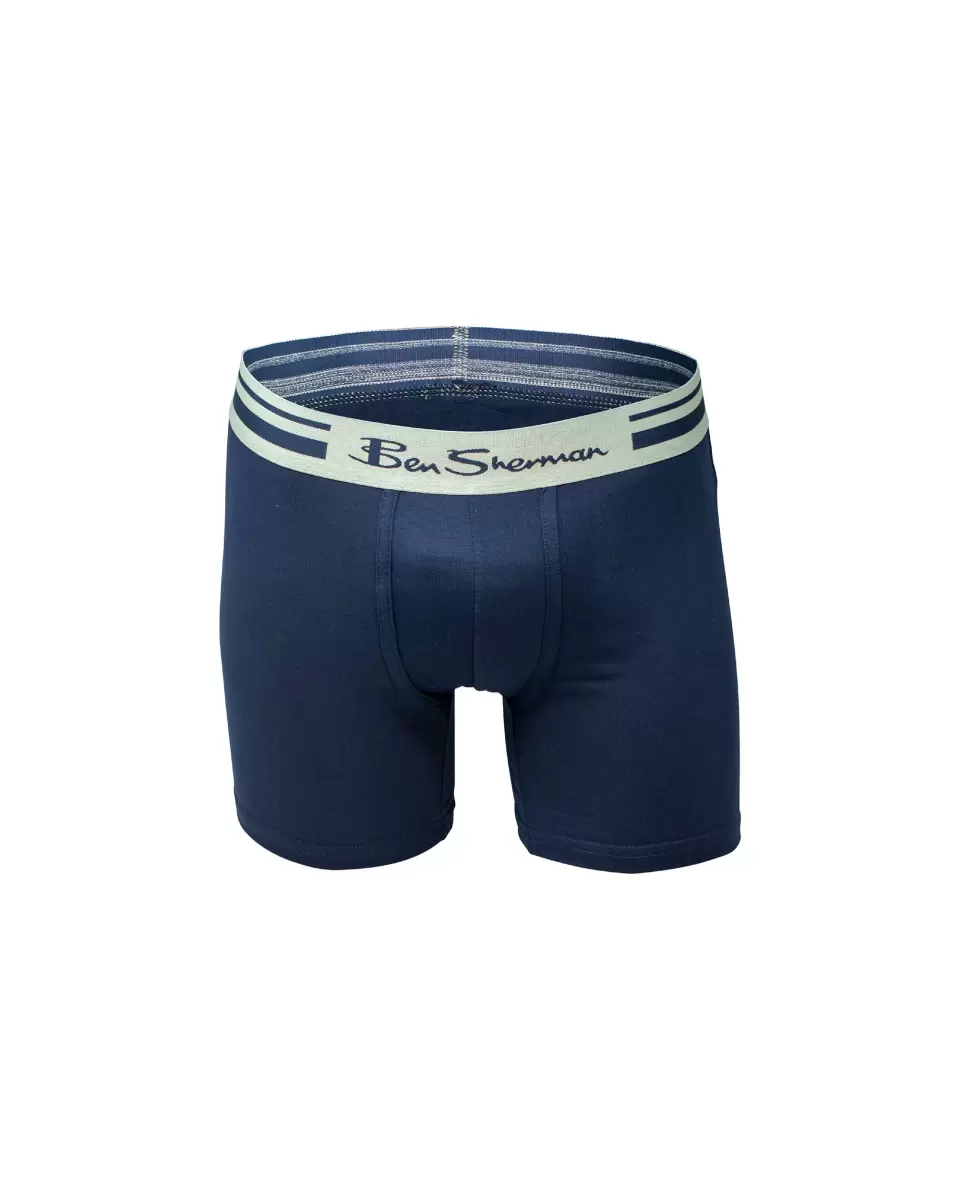 Underwear Multi Long-Lasting Ben Sherman Men Men's 4-Pack Microfiber Print & Solid No-Fly Boxer Briefs - Multi - 2