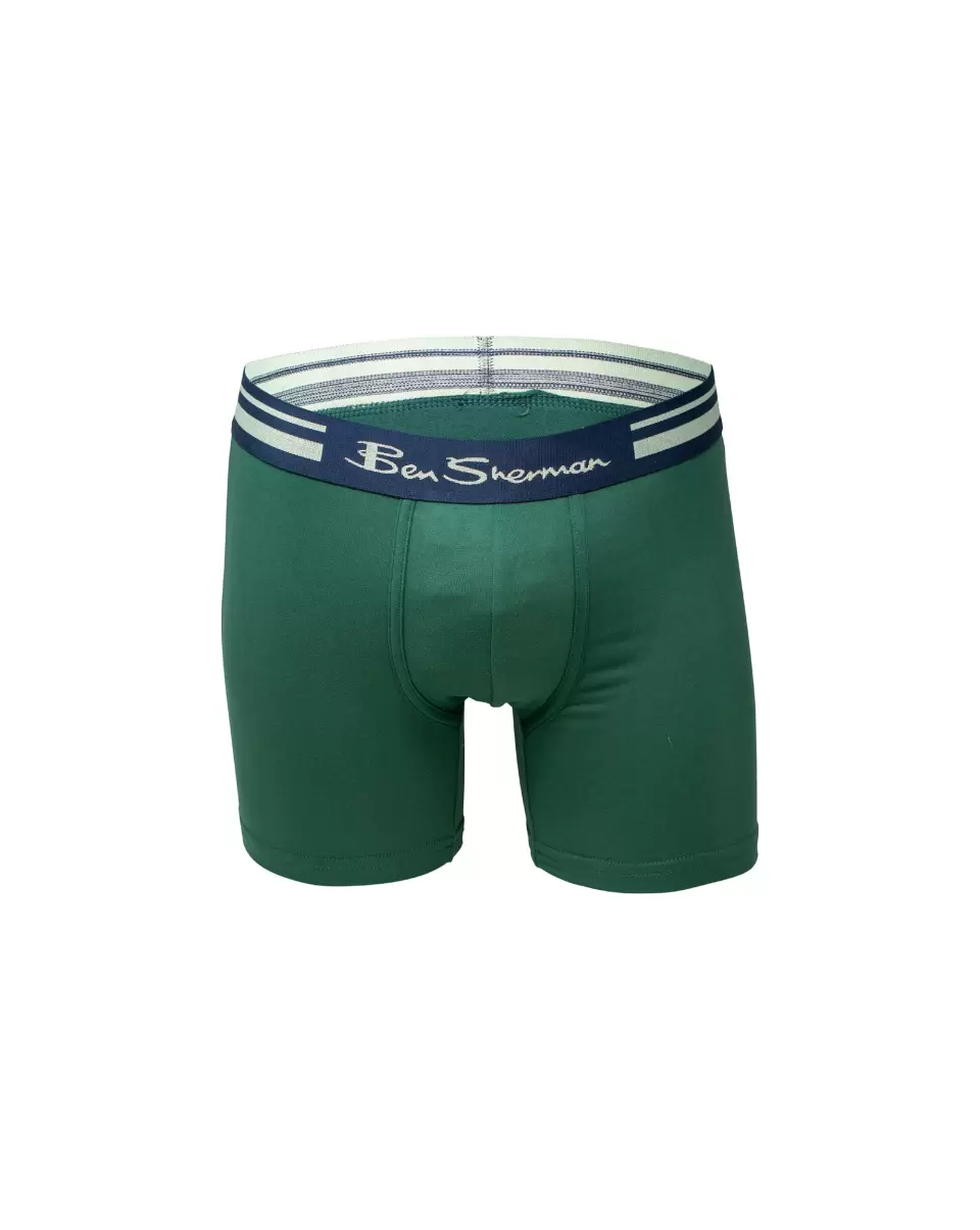 Underwear Multi Long-Lasting Ben Sherman Men Men's 4-Pack Microfiber Print & Solid No-Fly Boxer Briefs - Multi - 4