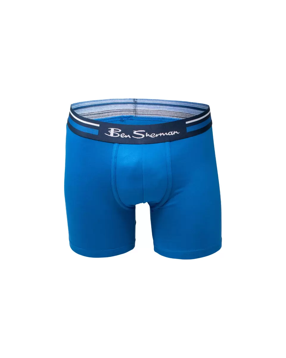 Inexpensive Multi Underwear Men Men's 4-Pack Microfiber Print & Solid No-Fly Boxer Briefs - Multi Ben Sherman - 2