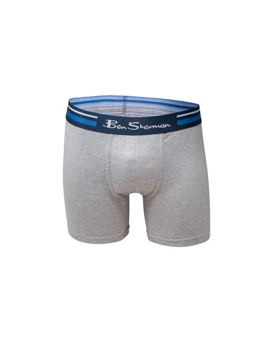 Inexpensive Multi Underwear Men Men's 4-Pack Microfiber Print & Solid No-Fly Boxer Briefs - Multi Ben Sherman - 3