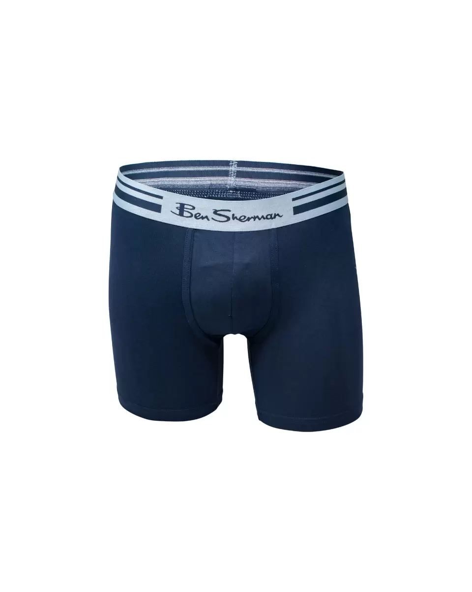 Men's 4-Pack Microfiber Print & Solid No-Fly Boxer Briefs - Multi Multi Ben Sherman Men Underwear Affordable - 2