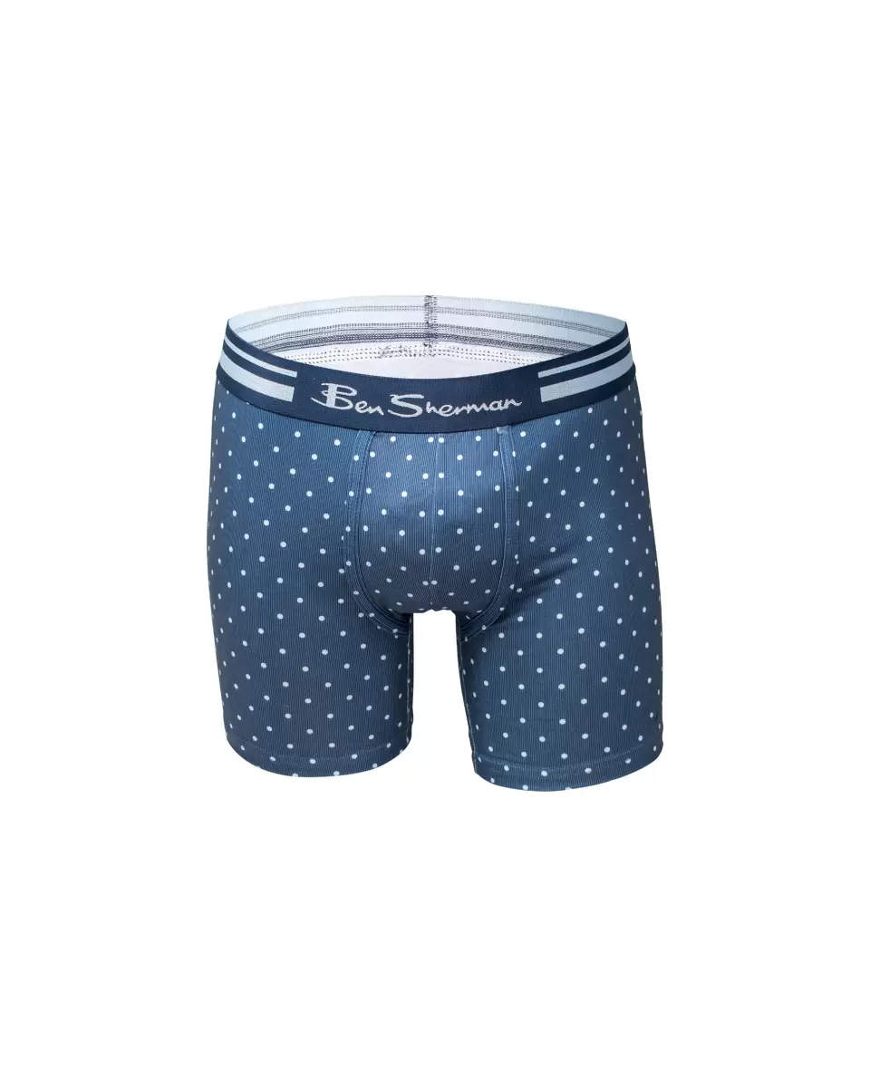 Underwear Men Multi Men's 4-Pack Microfiber Print & Solid No-Fly Boxer Briefs - Multi Ben Sherman Genuine - 1