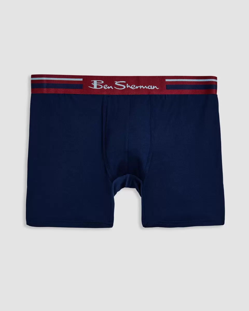 Underwear Ben Sherman Rugged Men's 4-Pack Microfiber Boxers - Paisley/Burgundy/Navy/Black Men - 3