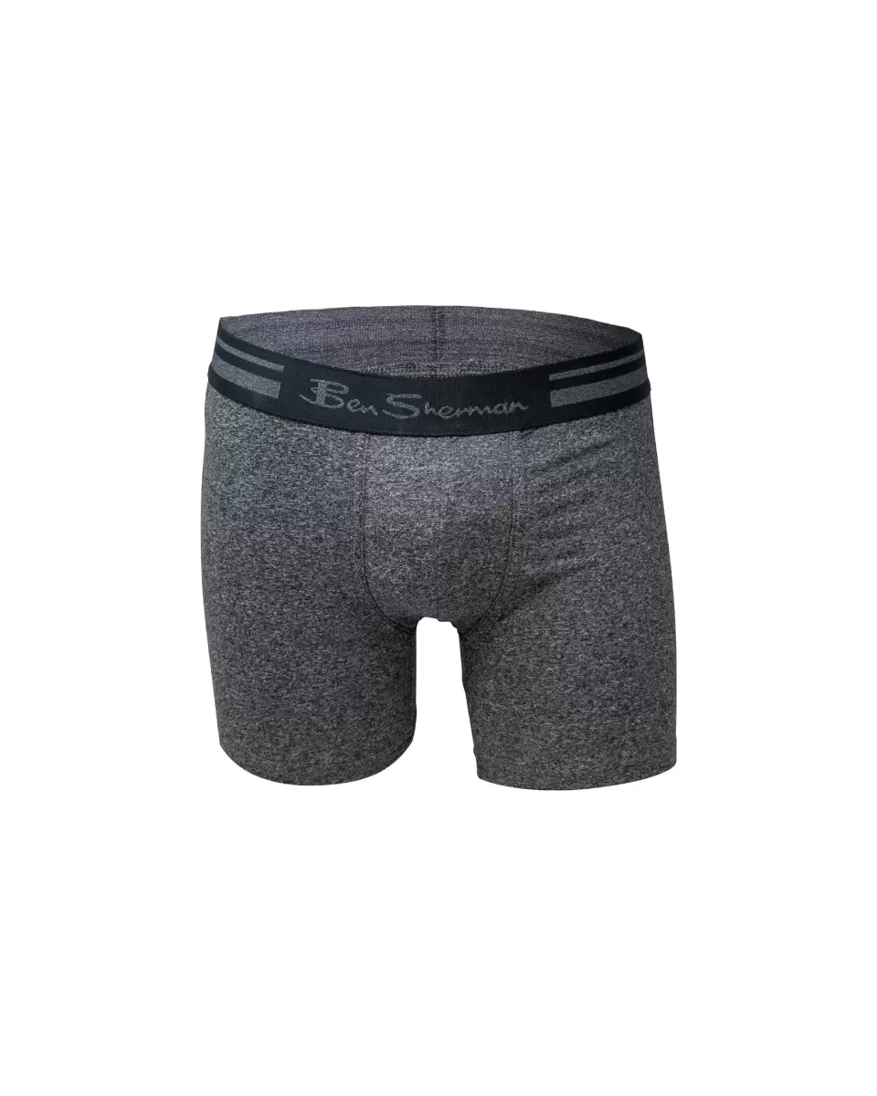 Sale Men's 4-Pack Microfiber Solid No-Fly Boxer Briefs - Multi Ben Sherman Men Underwear Multi - 1