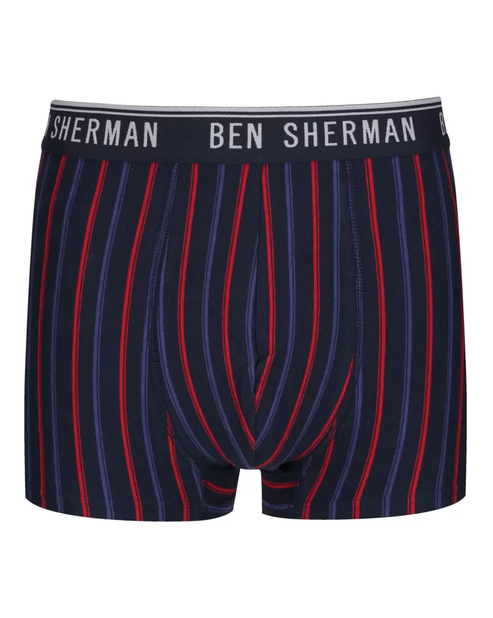 Underwear Purchase Eli  2-Pack Fitted No-Fly Boxer-Briefs Ben Sherman Men Navy Stripe/Grey - 2