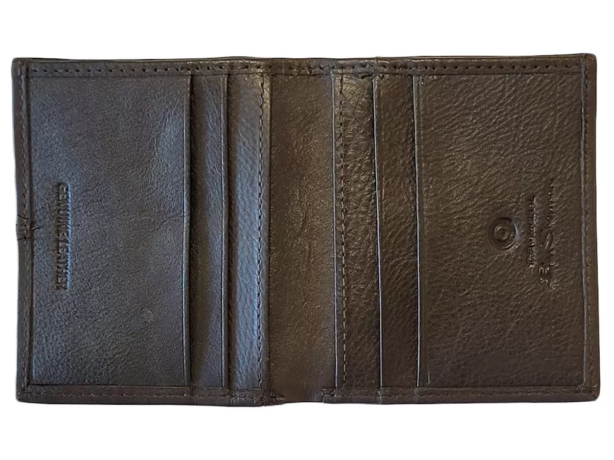 Wallets & Card Holders Coles Leather Micro Wallet - Brown Brown Men Streamlined Ben Sherman - 2
