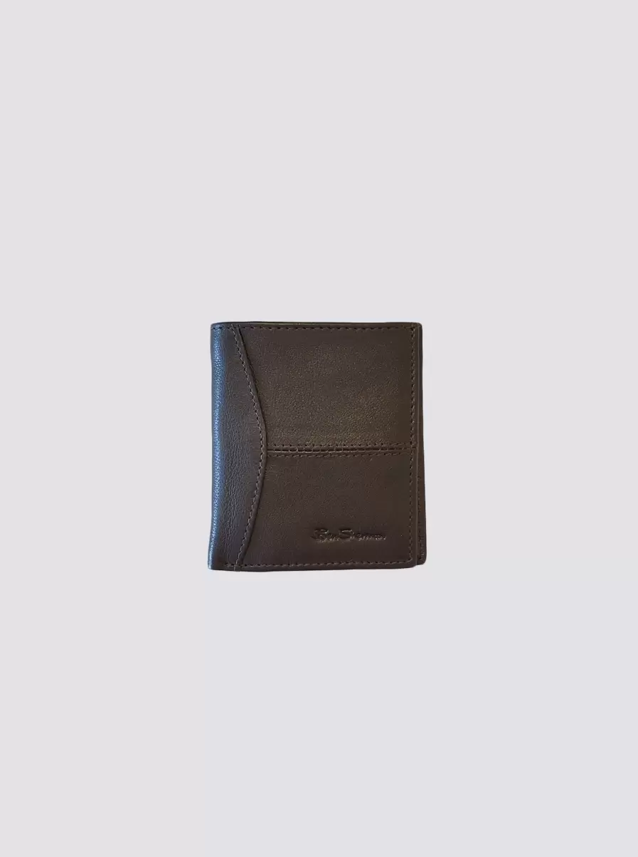 Wallets & Card Holders Coles Leather Micro Wallet - Brown Brown Men Streamlined Ben Sherman